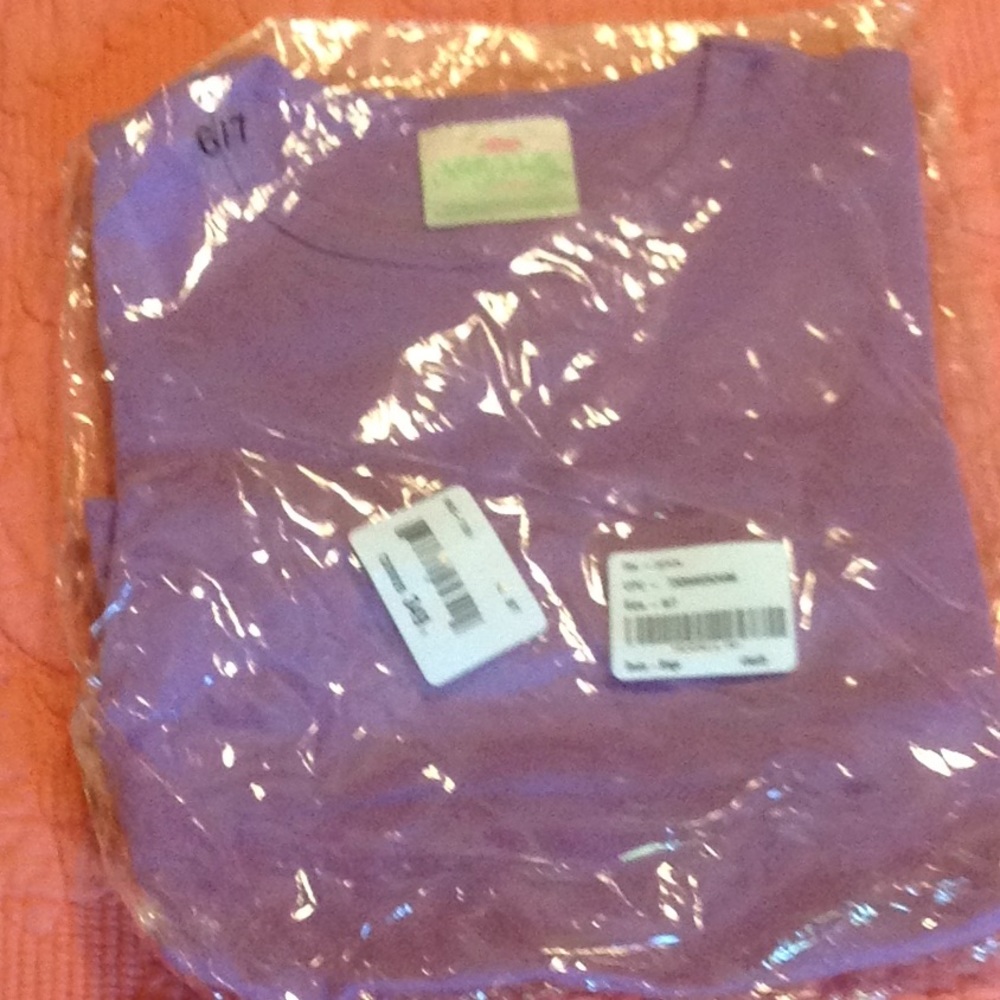 Lolly Wolly Doodle Purple Ruffled SS Top